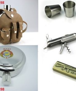Alternative view of Bình inox tròn túi da CCCP 42oz (1,2 lít), kèm dụng cụ đa năng cực chất