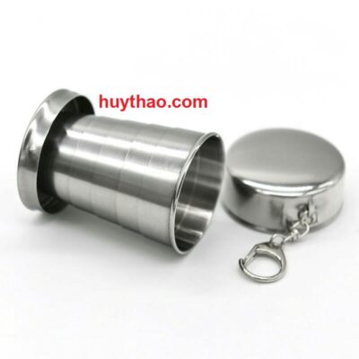 Ly cốc xếp gọn inox 250ml cỡ đại