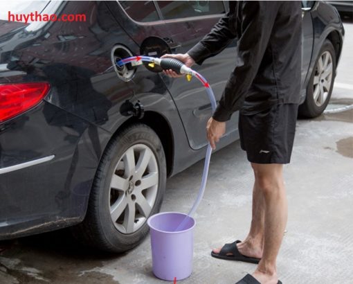 Dụng cụ hút xăng thủ công kiểu mới, ống hút xăng dầu chất lỏng đa năng bóp tay tự động - Ảnh 5