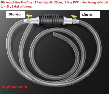 Dụng cụ hút xăng thủ công kiểu mới, ống hút xăng dầu chất lỏng đa năng bóp tay tự động