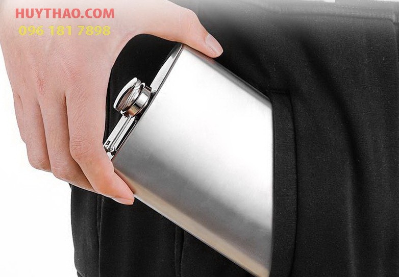 Bình đựng Rươu Hip Flask Inox 304 250ml - Ảnh 2
